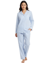 Womens Poplin Pajama Set