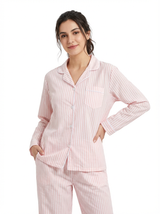 Womens Poplin Pajama Set
