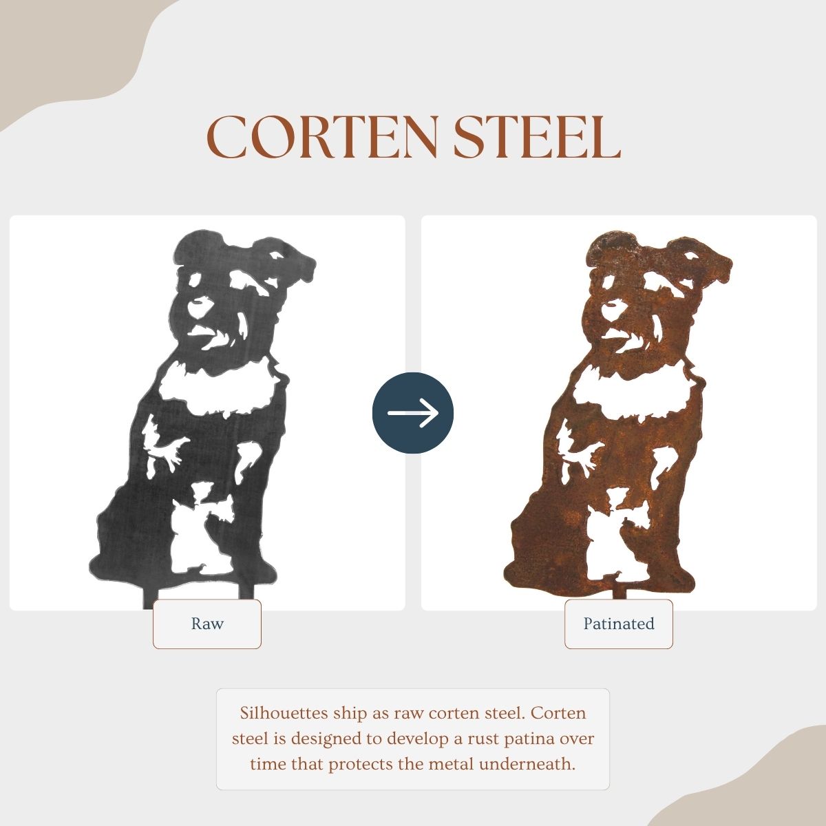 Schnauzer Garden Stake