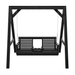 Amish Casual Console Porch Swing with A-Frame Stand
