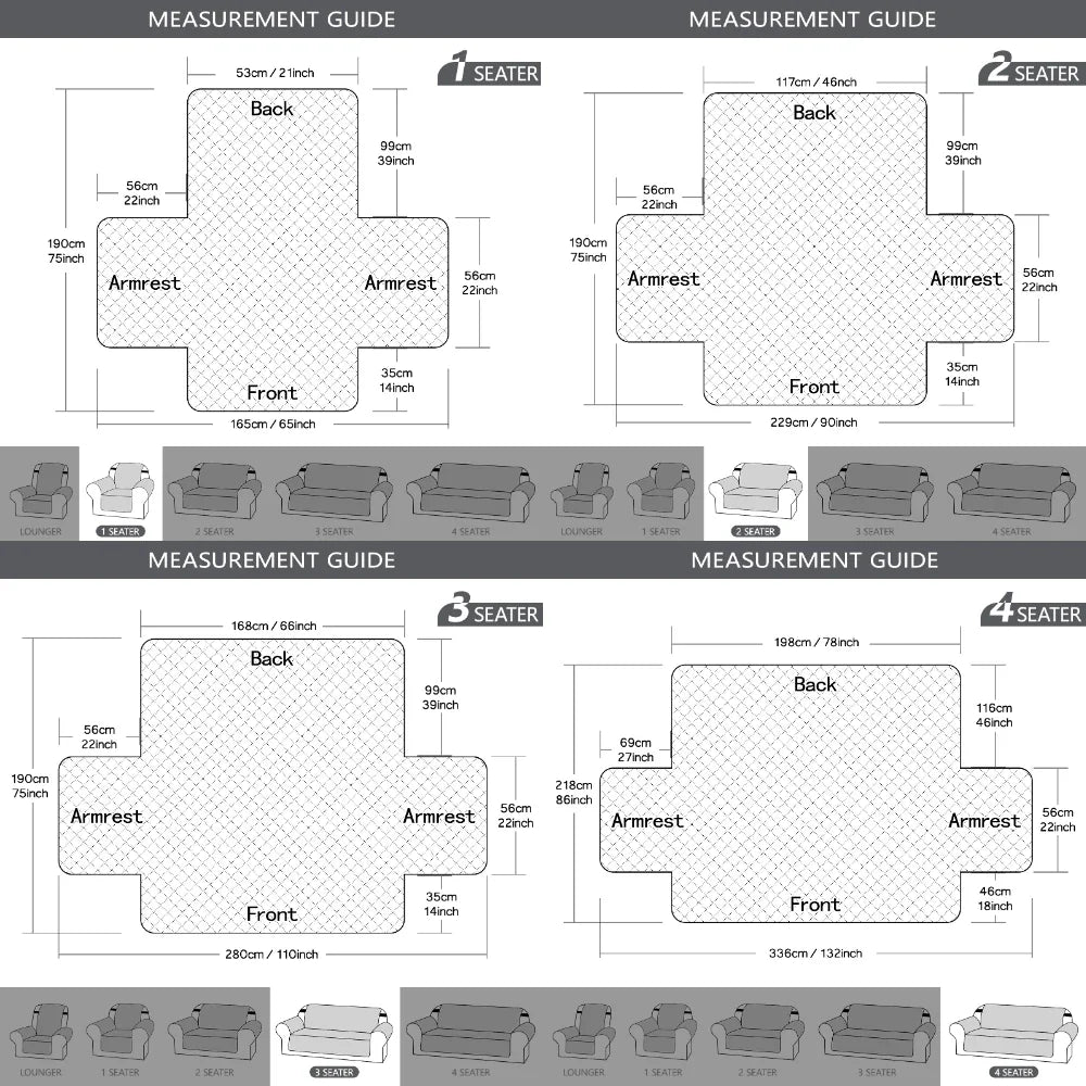 Waterproof Non-Slip Sofa Cover for Every Seat