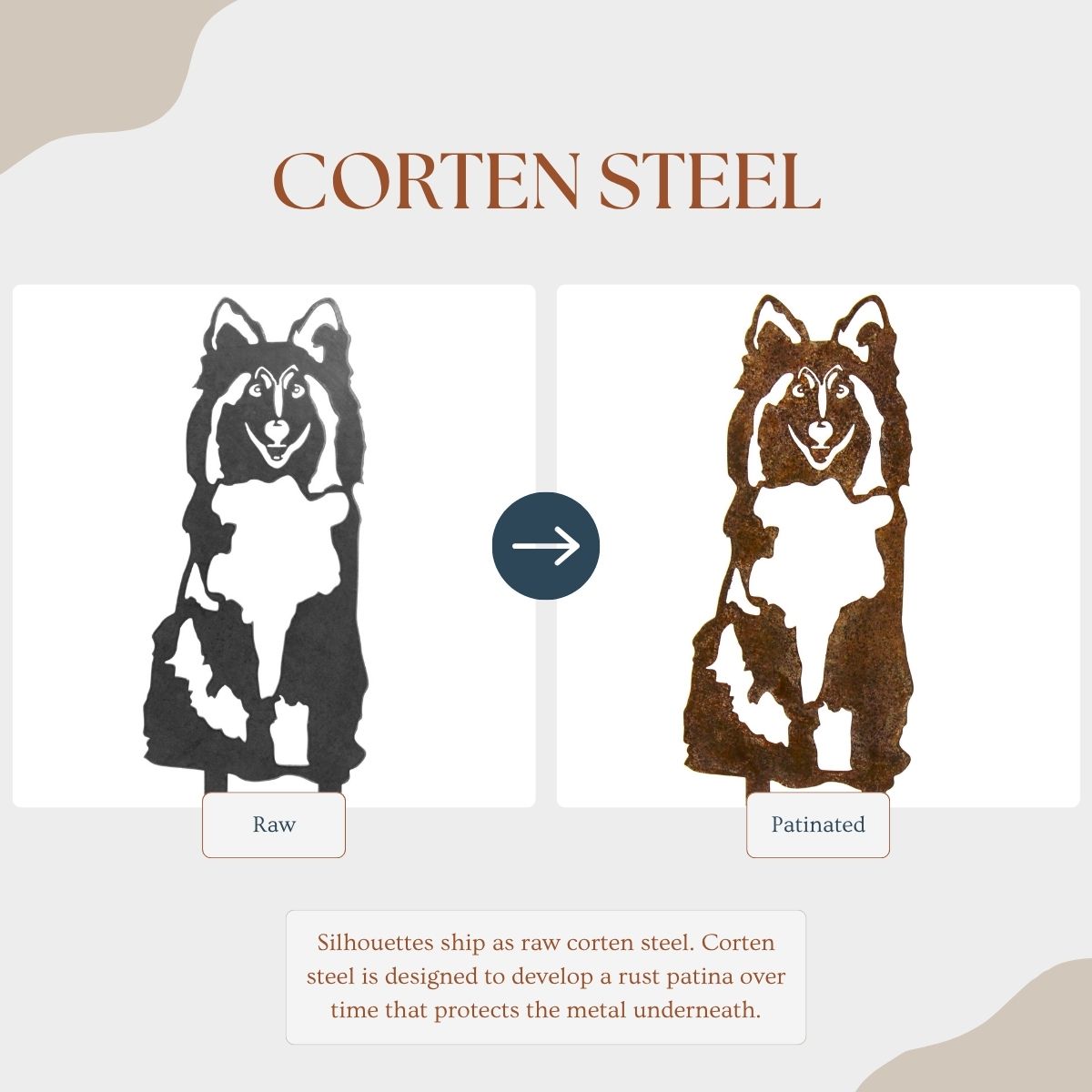 Shetland Sheepdog Garden Stake