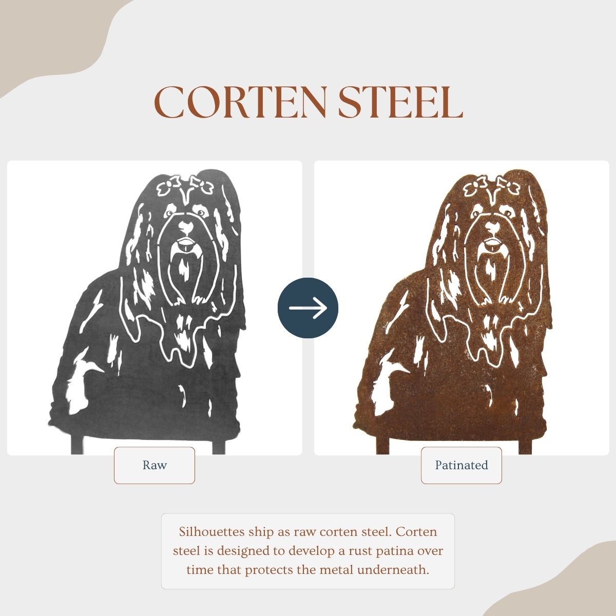 Shih Tzu Garden Stake