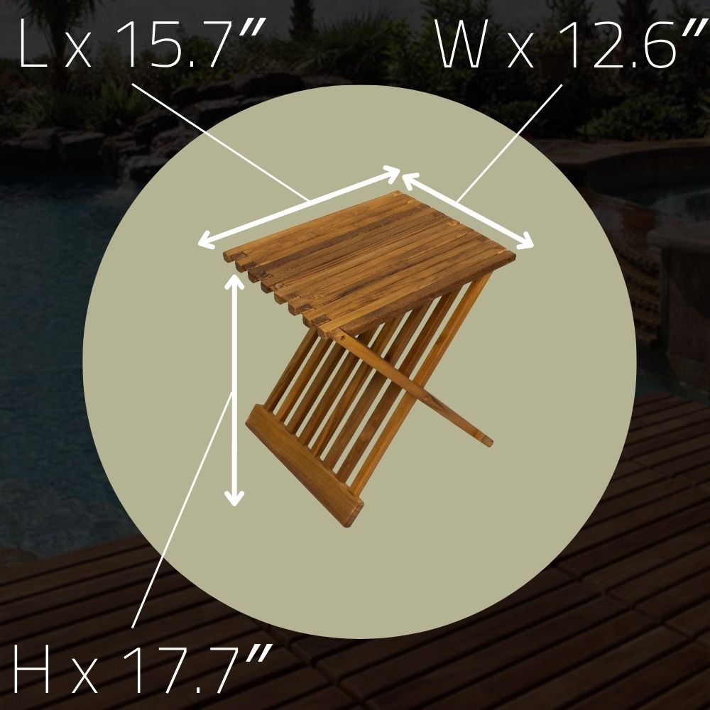 Winchester Teak Folding Stool