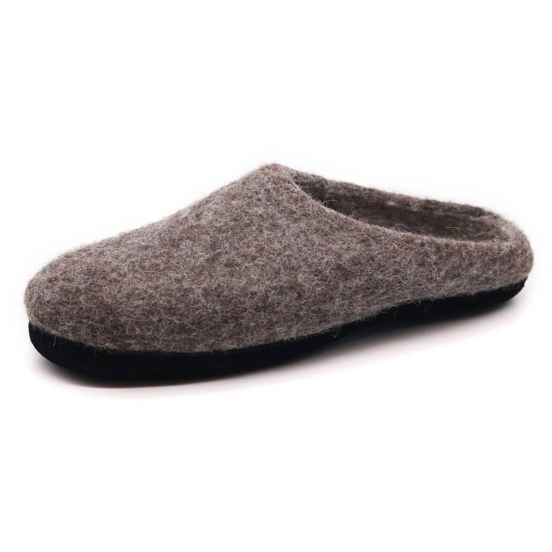 Mens Astoria Noir Wool House Slippers