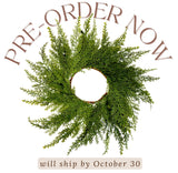Small Mini Cedar Christmas Wreath - Ship by 10/30/2026