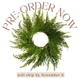 Small Mini Cedar Christmas Wreath - Ship by 11/6/2026