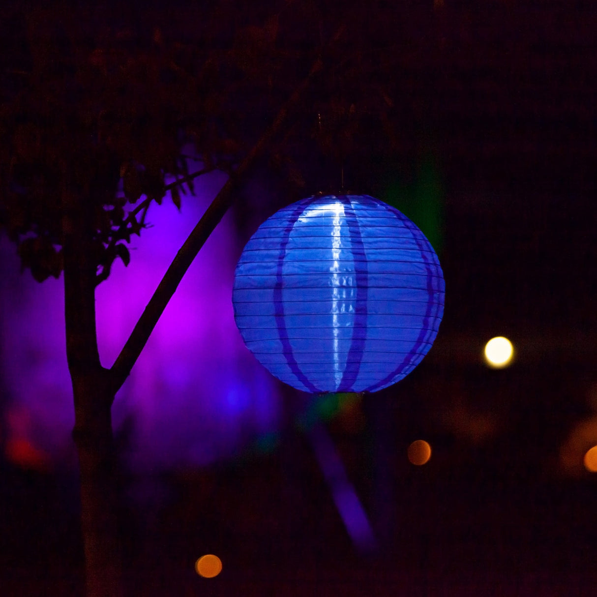 Set of 3 Red, White, and Blue Soji 12" Globe