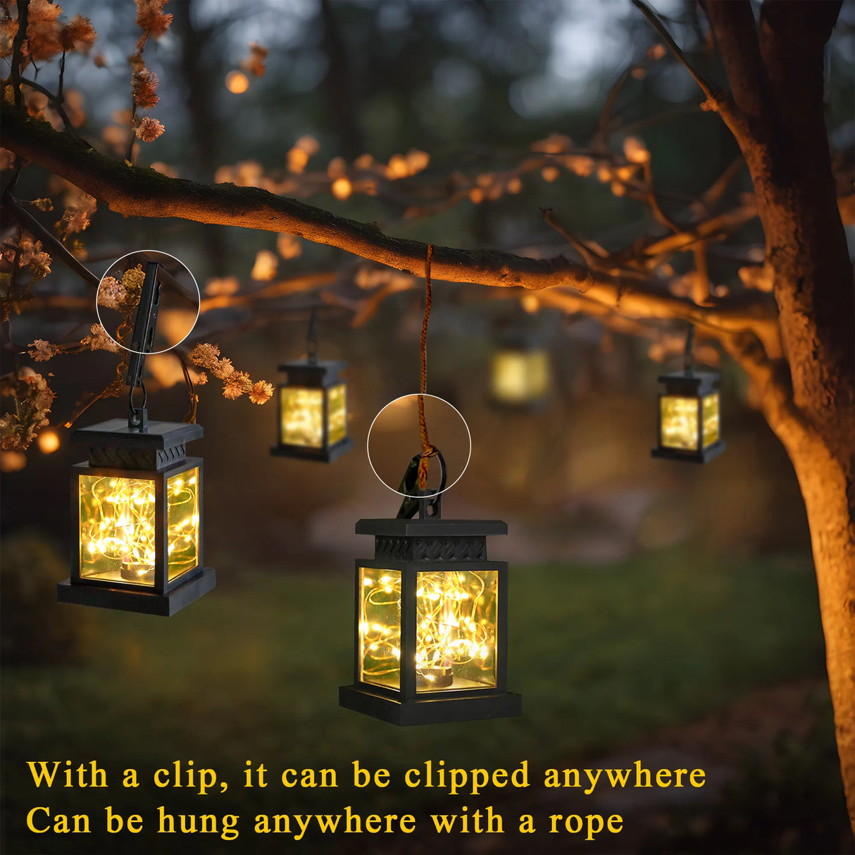 Solar Lantern Lights, Set of 2