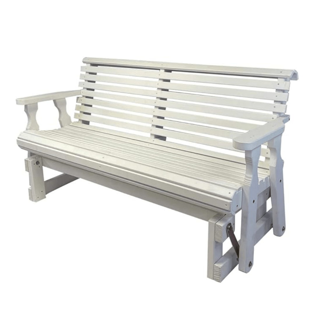 Amish Casual Heavy Duty Roll Back 5 Foot Treated Porch Glider