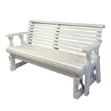 Amish Casual Heavy Duty Roll Back 5 Foot Treated Porch Glider