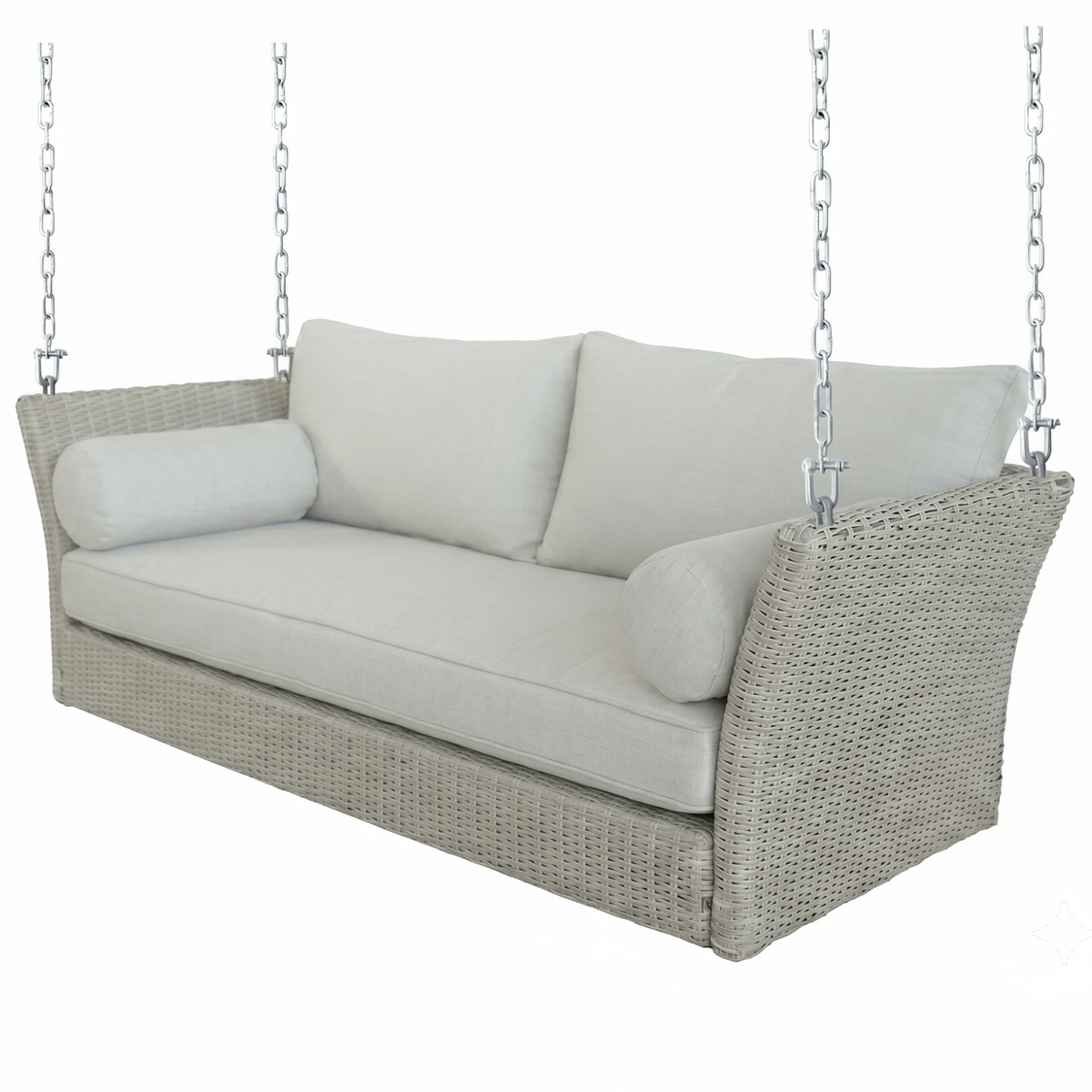 Sonoma Wicker Daybed Porch Swing With Cushions