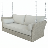 Sonoma Wicker Daybed Porch Swing With Cushions