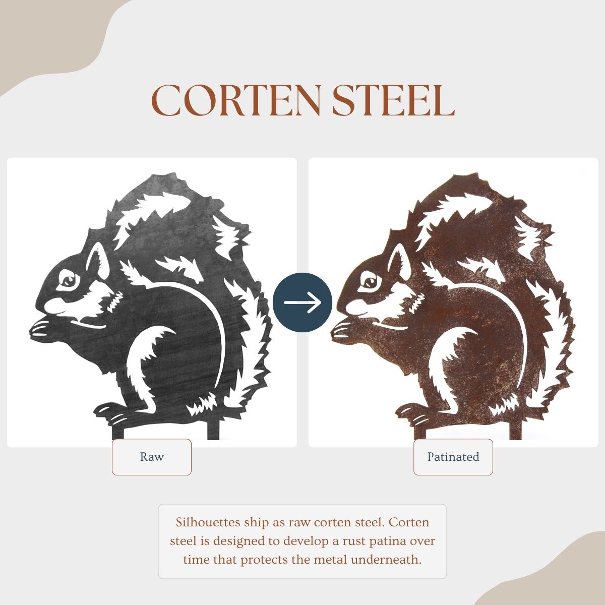 Squirrel Garden Stake