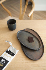 Rust Matte Stoneware Serving Platter