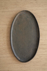 Rust Matte Stoneware Serving Platter