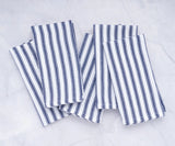Capri Stripe Napkins - Navy blue
