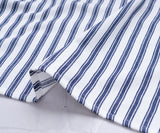 Capri Stripe Napkins - Navy blue