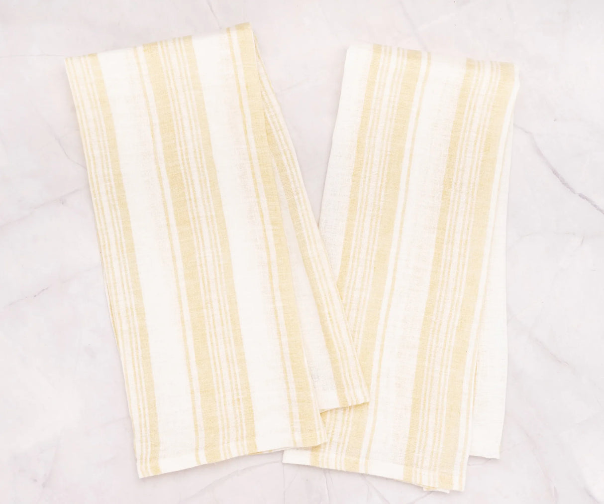 Yellow Kitchen Towels - 100% Linen Towels