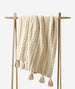 Braided Pom Pom Throw