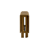 Telluride Natural Teak Rectangular Dual Folding Balcony Table - 51"
