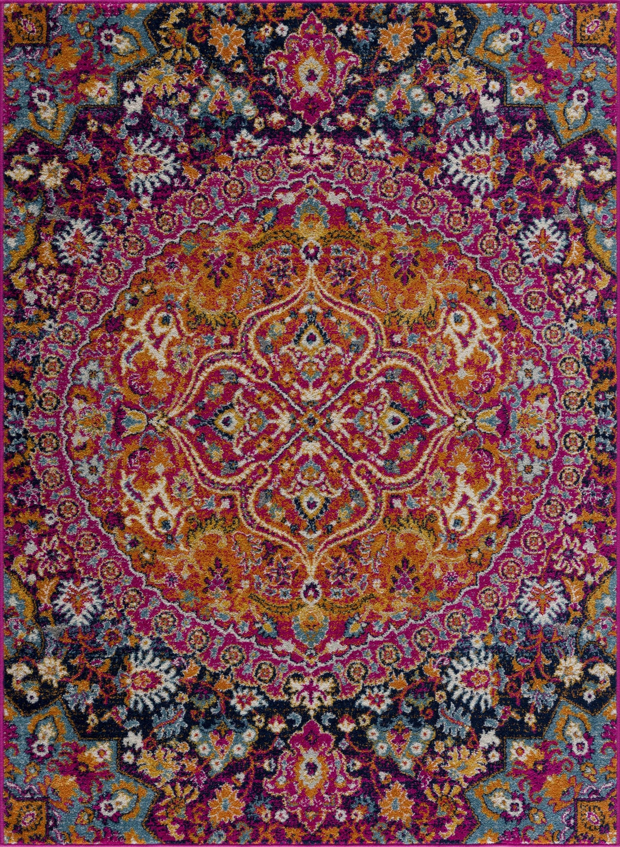 Burnt Orange Ojus Area Rug