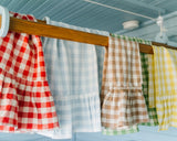 Hazelnut Ruffled Gingham Dish Towel
