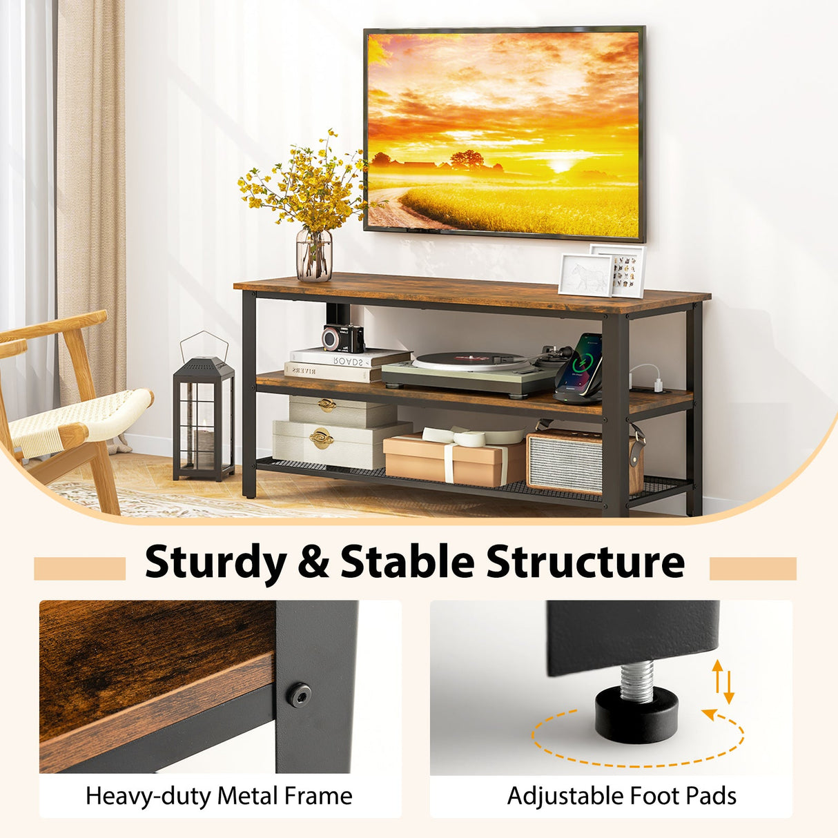 Industrial TV Stand