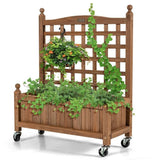 Solid Fir Wood Raised Garden Bed Planter