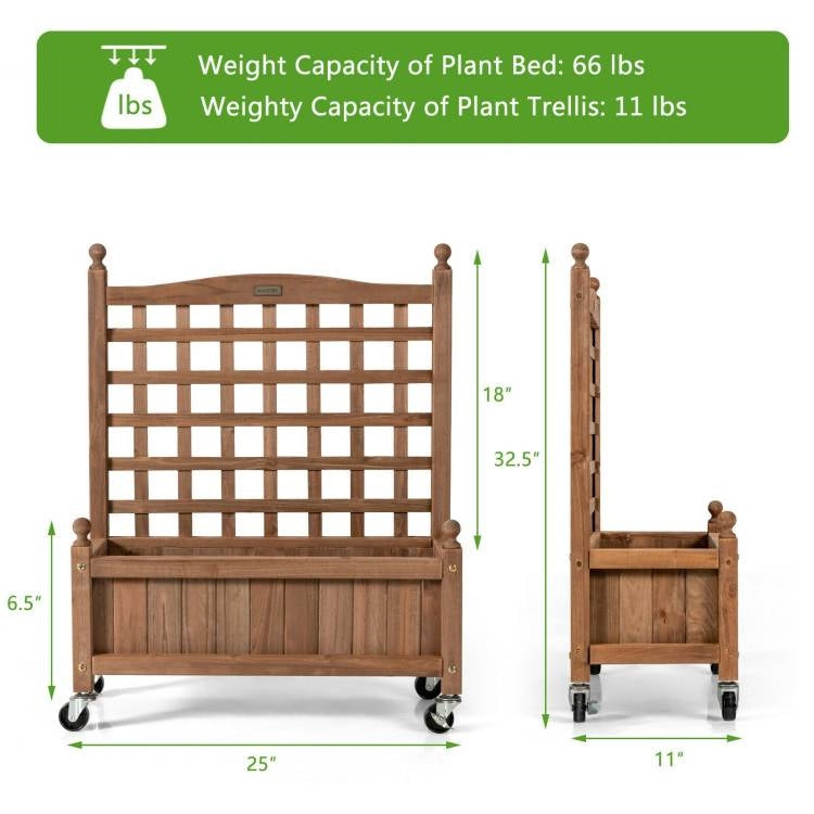 Solid Fir Wood Raised Garden Bed Planter
