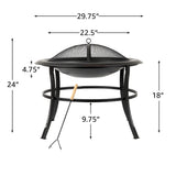 Tokia 30" Round Fire Pit