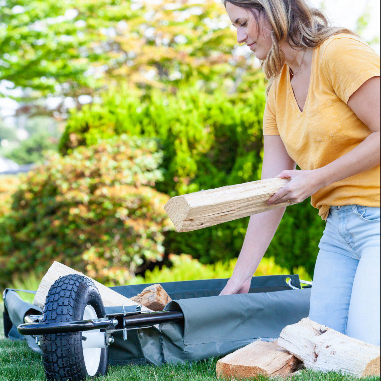 Original WheelEasy Foldable Garden Cart (Wheelbarrow)