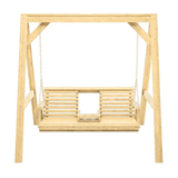 Amish Casual Console Porch Swing with A-Frame Stand