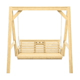Amish Casual Console Porch Swing with A-Frame Stand