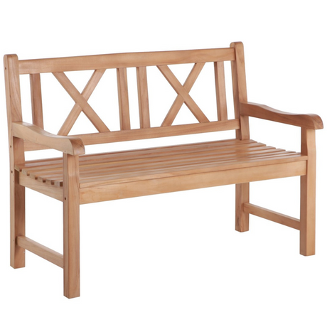 Natural Teak Outdoor Patio and Garden Bench