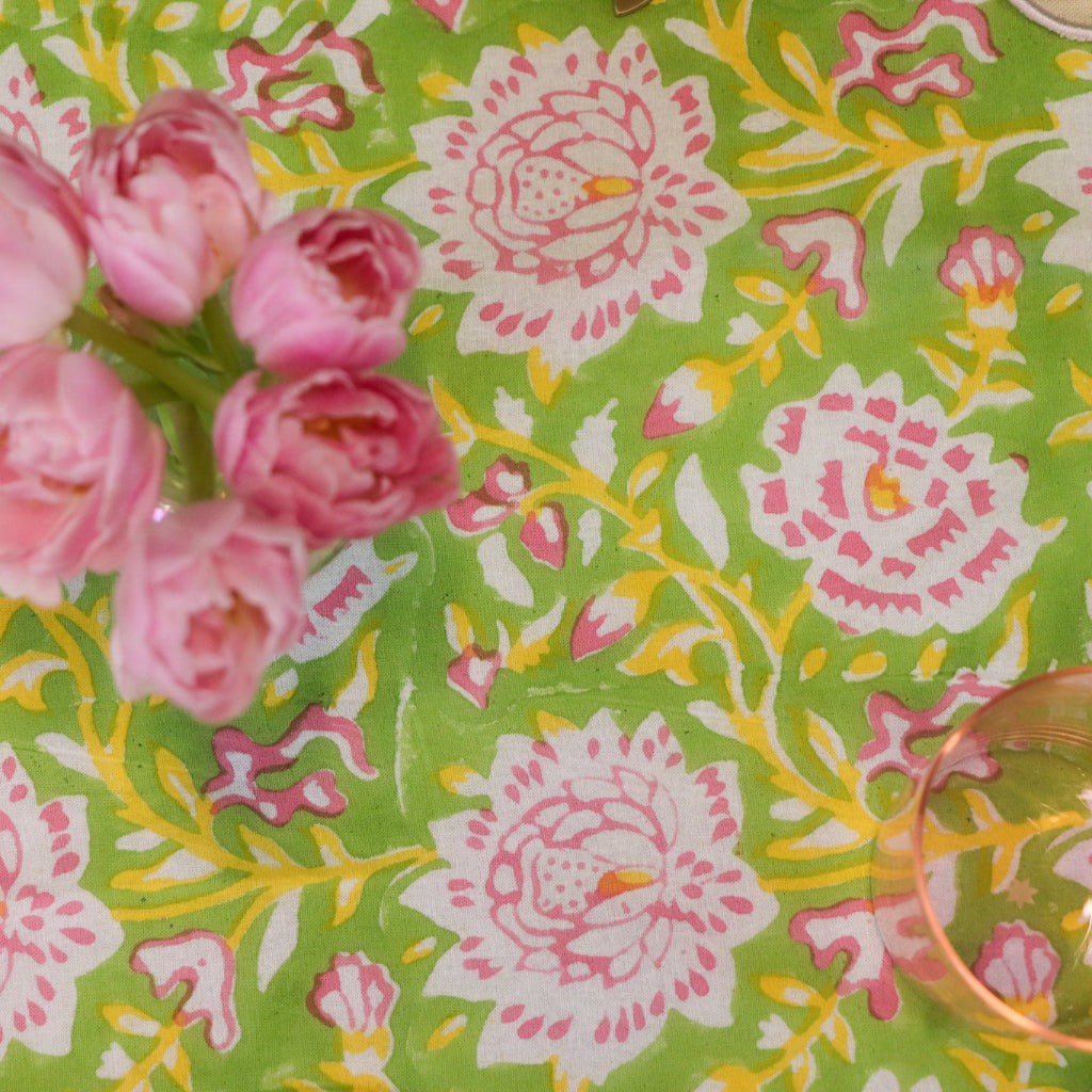 Viviana Venetia Blooms Organic Cotton Tablecloth