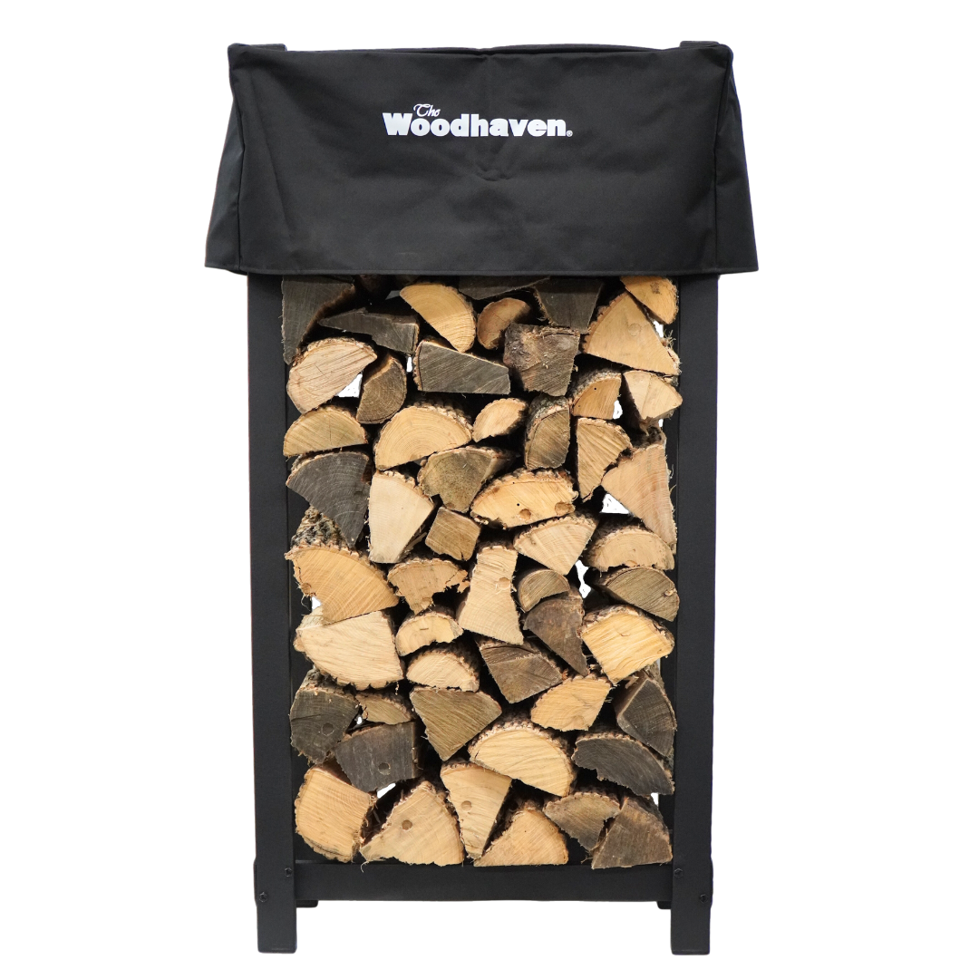 4 ft Tall x 2 ft Wide Steel Firewood Rack Woodhaven. SHIPS 9/16/2026 OR BEFORE