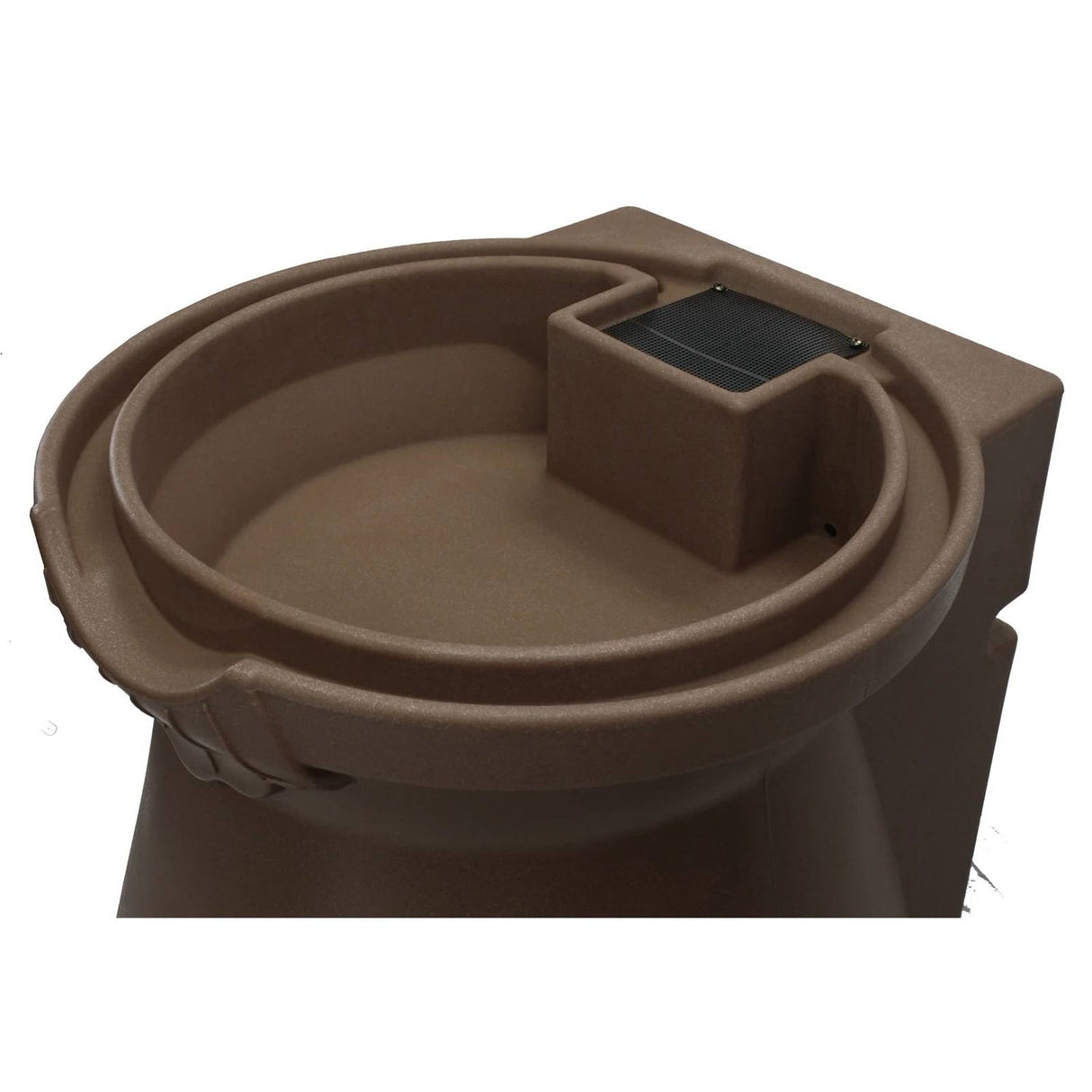 Brown Urn Rain Barrel with Planter Top - 65 Gallon