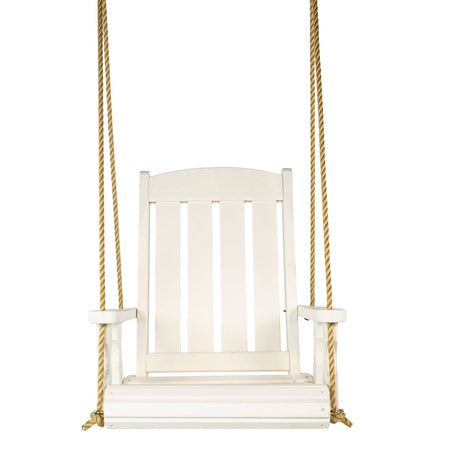 Heavy Duty Outdoor Wood Swing Chair - White Stain