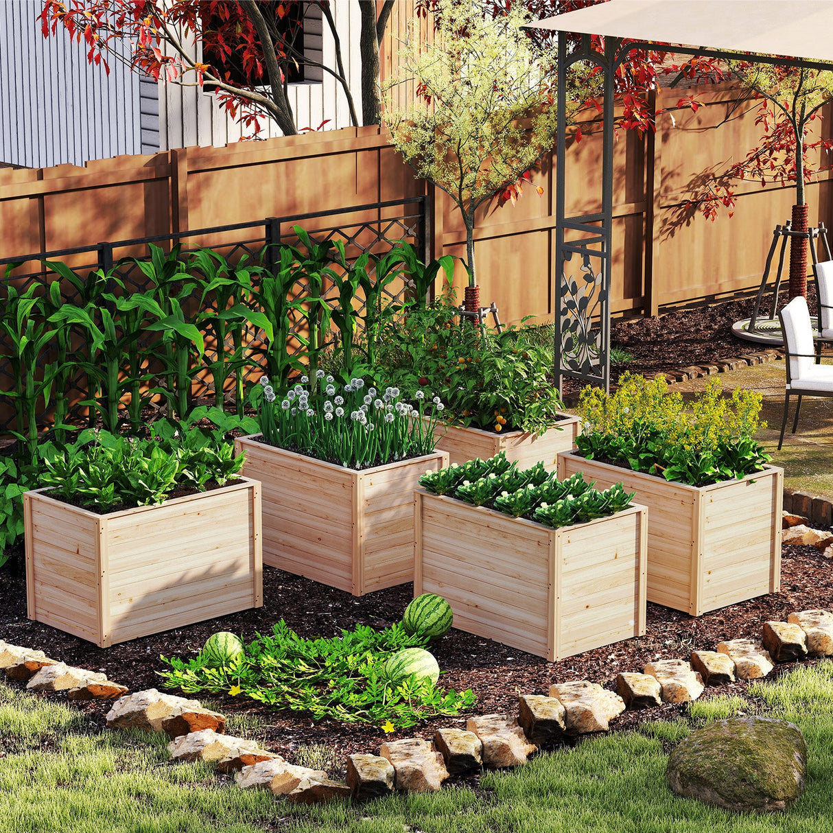 Wooden Raised Garden Bed