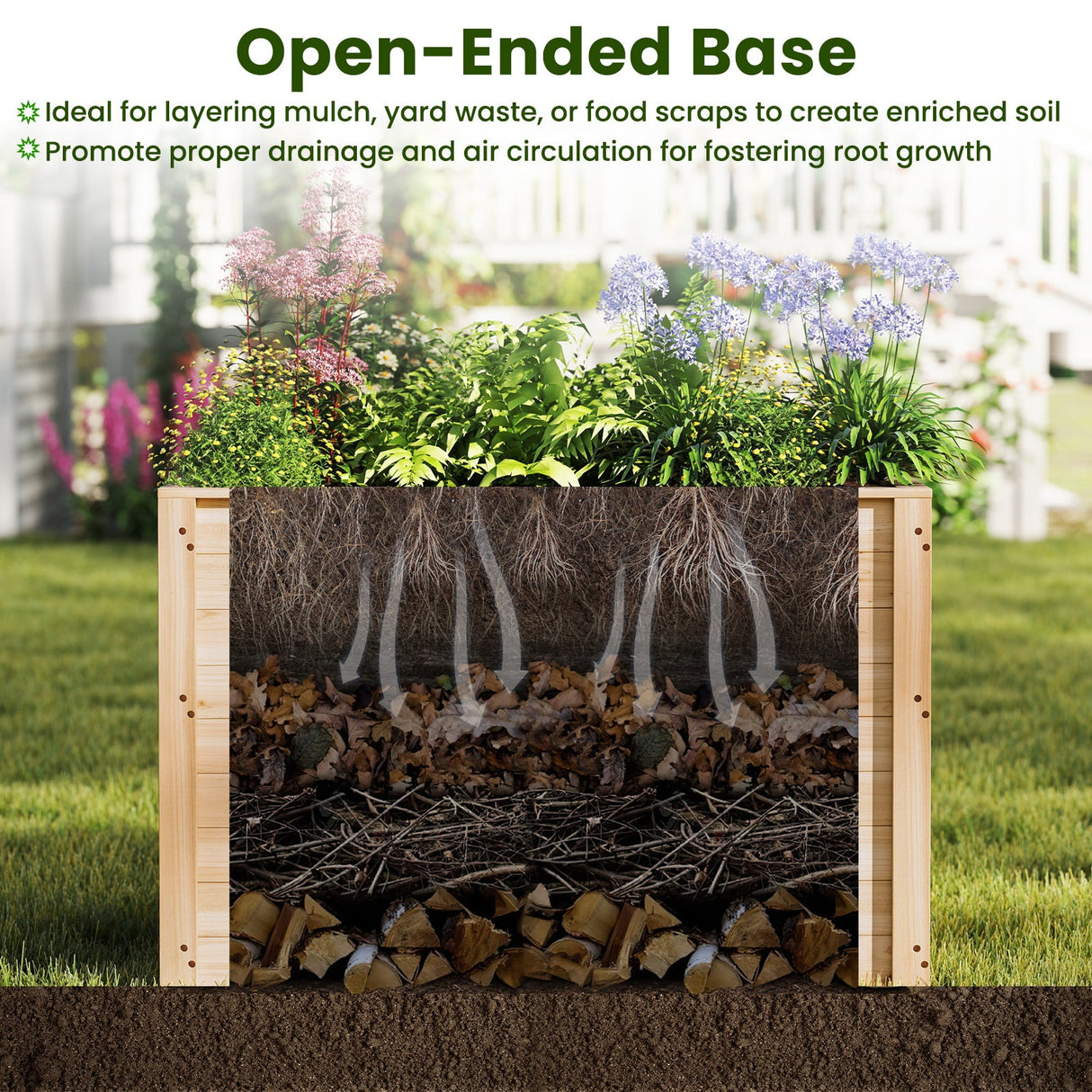 Wooden Raised Garden Bed