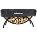The Woodhaven 3ft Crescent Firewood Rack