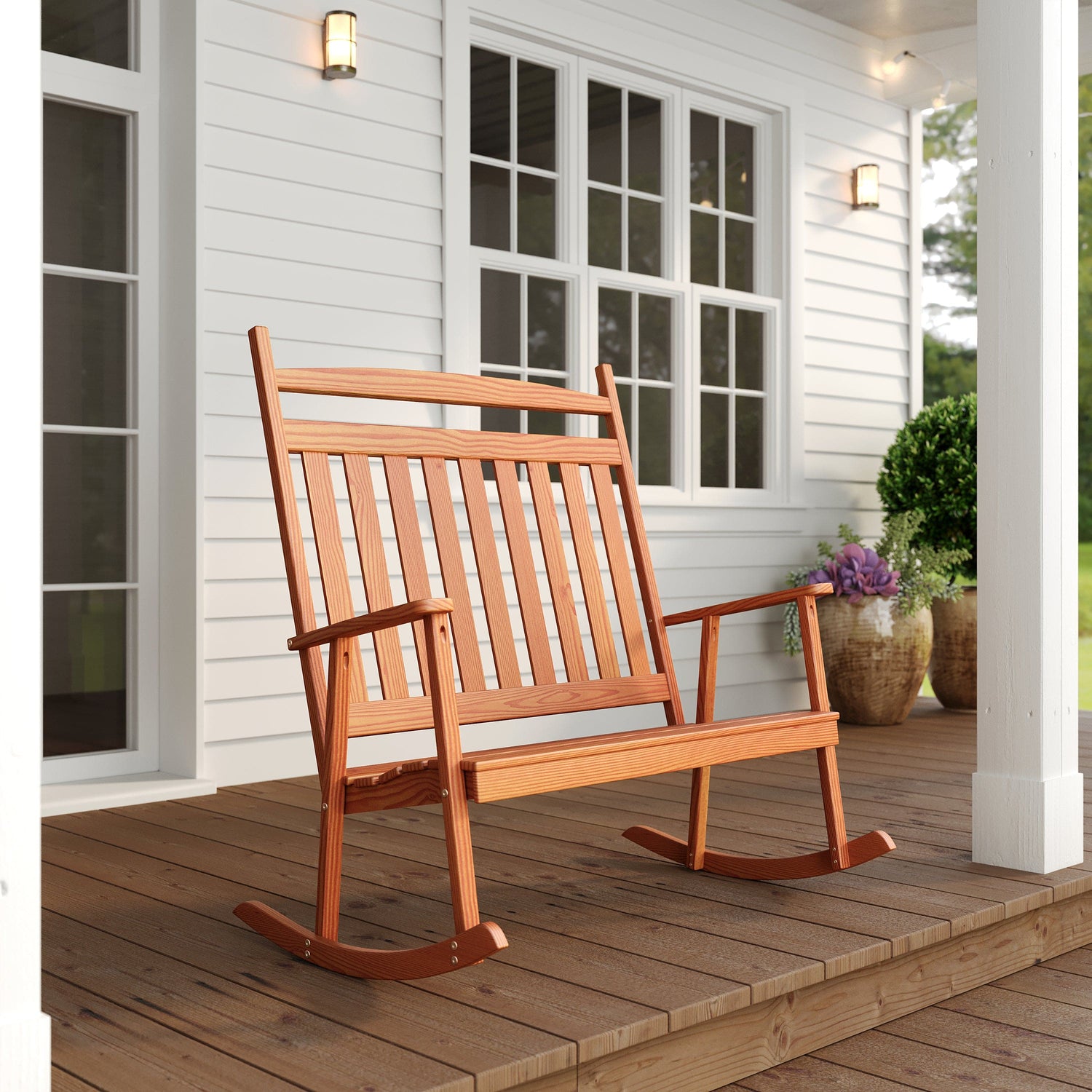 Keystone Amish Co. Classic Double Porch Rocker – Plow & Hearth