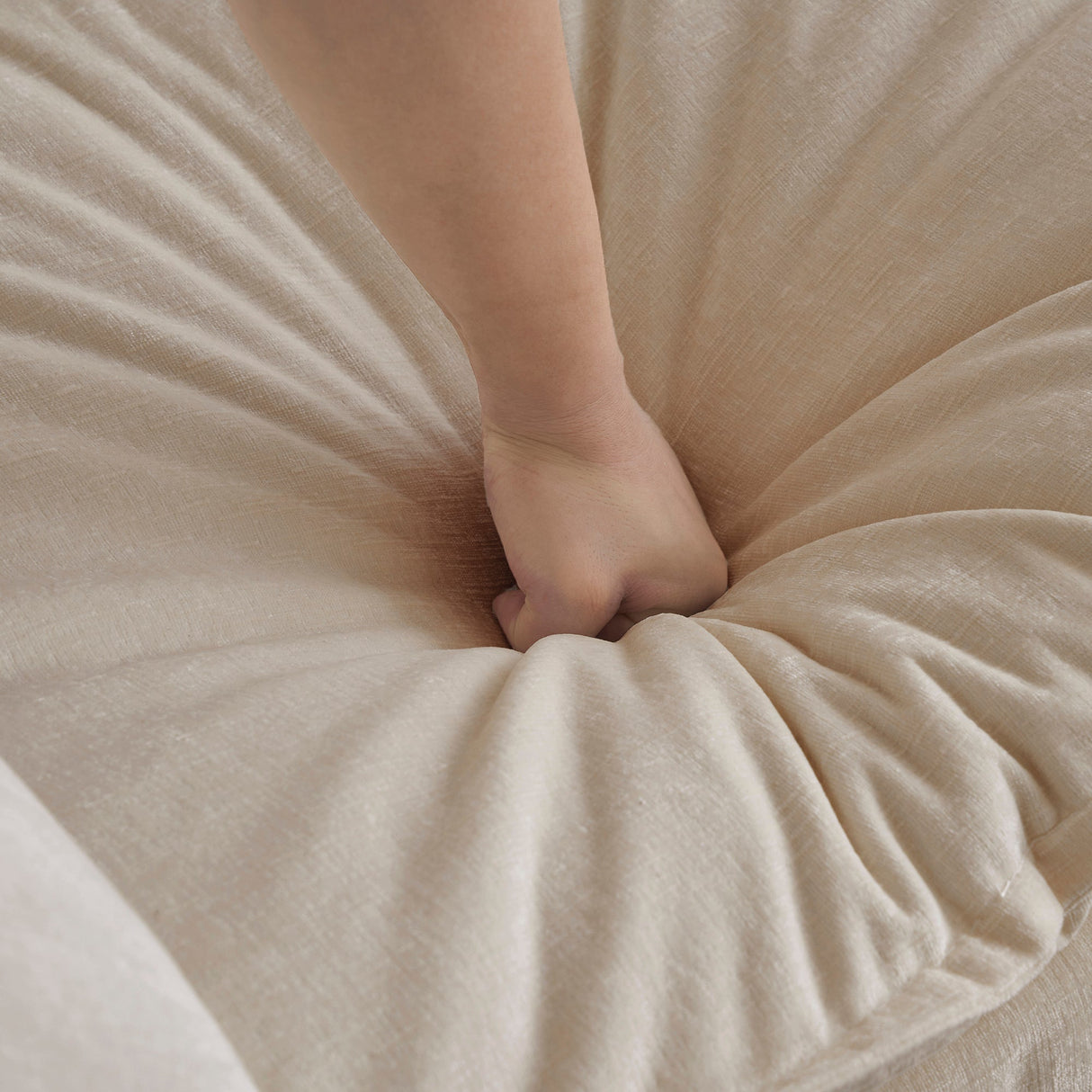 Chenille Accent Chair with Ottoman