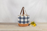 Coronado Canvas and Willow Basket Tote