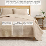 Cotton Honeycomb Waffle Garment Washed Quilt Set