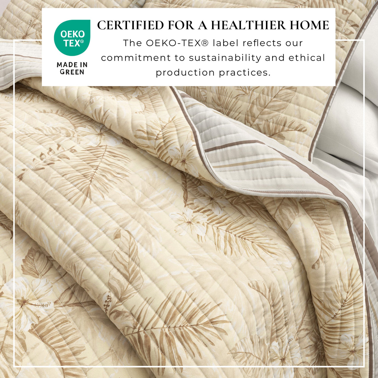 Mendocino Floral Printed Cotton Quilt Set