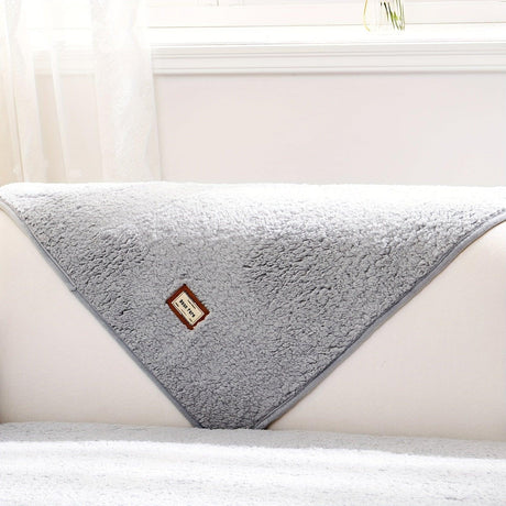 Durable 3 cushion couch cover | High-Quality Plush Sherpa Sofa Cover