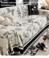 Soft & Cozy Chenille Reversible Sofa Cover Blanket