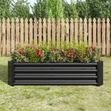 Rectangular Metal Raised Garden Bed